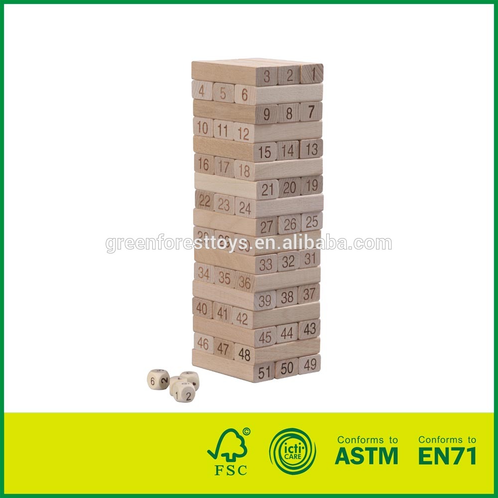 Дерево тамблинг укладка Jenga башня