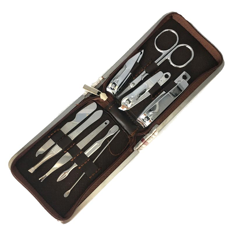 OEM de haute qualité 7 pcs de poche en métal manucure ensemble Hommes Voyage Toilettage Kit