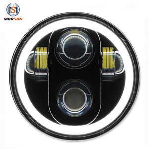 Phare de conduite LED pour moto 40W 5.75 "phare LED rond 5 3/4 pouces projecteur de moto phare avec <span class=keywords><strong>Halo</strong></span> - Product Image 2
