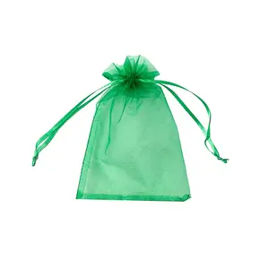 Guangzhou factory supplier eco high quality promotion organza drawstring cosmetic gift bag with cheap price