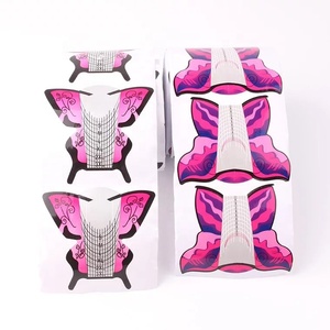 新款时尚300件/卷美丽蝴蝶形指甲造型美甲延伸指甲造型 - Product Image 2