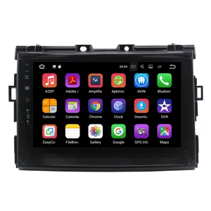 9นิ้ว1 Din Android 10.0เครื่องเล่นดีวีดีรถยนต์สำหรับ Toyota Previa 2006 2007 2008 Dvd นำทาง GPS สเตอริโอรถวิทยุมัลติมีเดีย