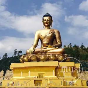 Décor de jardin Grandeur nature Statue Bronze Statue de Bouddha