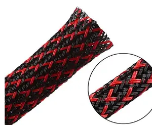 Hose and cable fire resistant sleeve high density cable sleeving cable protection sleeve