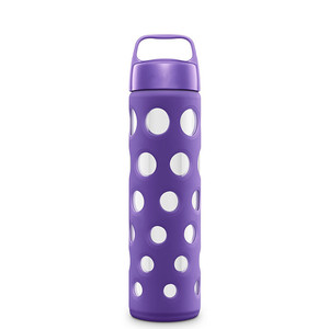 Sport Bottiglia di <span class=keywords><strong>Acqua</strong></span> di Vetro Isolato Manica Coperchio In Acciaio Inox <span class=keywords><strong>Tempo</strong></span> Segnato Standard Bocca Litro Contenitore Per Bere - Product Image 3