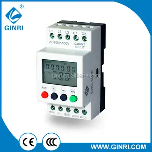 Phase Monitoring Relay Ginri JVR1000 3 Phase Voltage Monitoring Relay LCD Display Voltage Protection Relay With Multi Protective Function 380V Relay