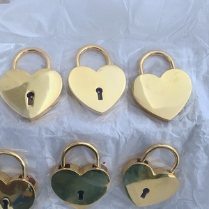 Candado con forma de corazón para regalo, candado de 45x58mm
