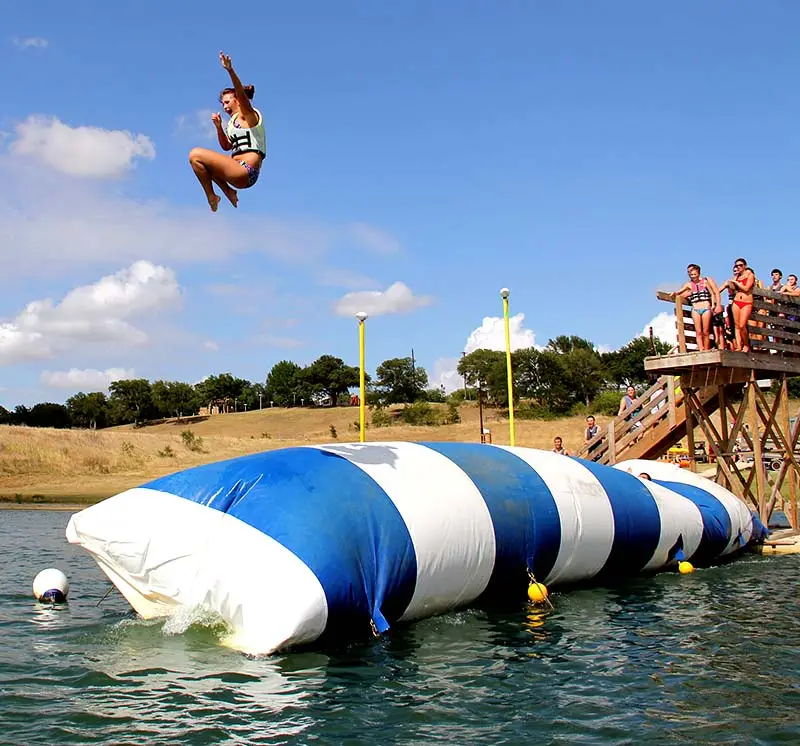 Sport il lago di acqua gonfiabile catapulta blob gioco per il parco acquatico