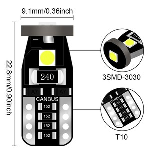 Xe <span class=keywords><strong>T10</strong></span> W5W 194 168 Bóng Đèn Led Wedge 3030 3smd Đèn Nội Thất 12V Tấm Giấy Phép Giải Phóng Mặt Bằng Bật Đèn Tín Hiệu Chiều Rộng Chiếu Sáng - Product Image 4
