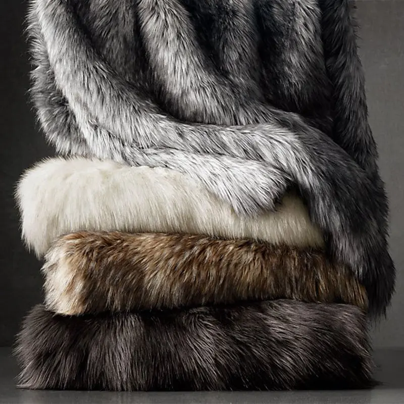 wholesale tissavel long pile faux fur fabric