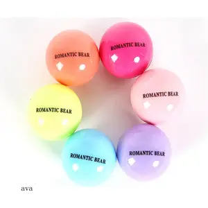 egg shape lip balm ball container, fruit flavor cute balm case