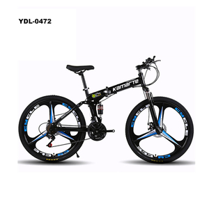 Bicicleta de Montaña plegable de 21 velocidades, suspensión dual, 24 pulgadas, 26 pulgadas, disco <span class=keywords><strong>doble</strong></span> para estudiante, <span class=keywords><strong>MTB</strong></span> - Product Image 1