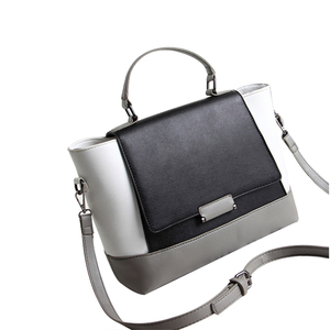 <span class=keywords><strong>Blanc</strong></span> <span class=keywords><strong>et</strong></span> <span class=keywords><strong>noir</strong></span> En Cuir PU Femme Sac À Main, personnalisé Sac Fourre-Tout - Product Image 1