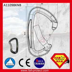 Mousqueton d'escalade en aluminium de haute qualité CE - Product Image 2