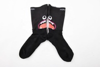 Vente en gros logo personnalisé Sublimation cyclisme tissé Aero chaussettes pour unisexe