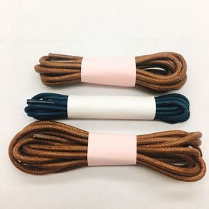 Tali Sepatu Mingjia 3mm Bulat dari Katun Berlapis Lilin Ramah Lingkungan, Ringan, Kuat & Tahan Lama dengan Ujung Plastik/Logam untuk Sepatu Formal - Product Image 2