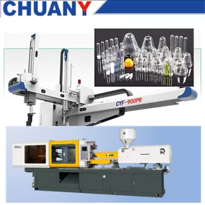 Robot arm injection & Puncture Instrument PP PE disposable syringe making machine with injection machine robot arm