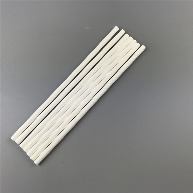100% Biodegradable Paper Drinking Straws 6*197mm in White