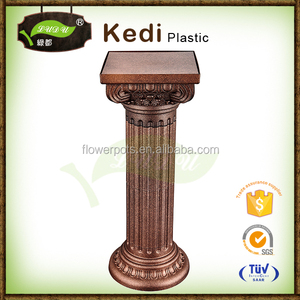Decorazione <span class=keywords><strong>giardino</strong></span> intagliato a mano pilastri in <span class=keywords><strong>plastica</strong></span> di colore scuro colonna romana - Product Image 5