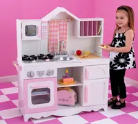 EN sertifikalı ahşap çocuk mutfak seti oyuncak oyna