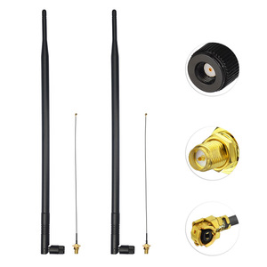 Paquete <span class=keywords><strong>de</strong></span> 2 antenas WiFi <span class=keywords><strong>de</strong></span> 2,4 GHz para enrutador <span class=keywords><strong>de</strong></span> red inalámbrica/adaptador USB/cámara IP + <span class=keywords><strong>Cable</strong></span> Mini PCI U.FL, <span class=keywords><strong>antena</strong></span>, <span class=keywords><strong>Cable</strong></span> WiFi - Product Image 2