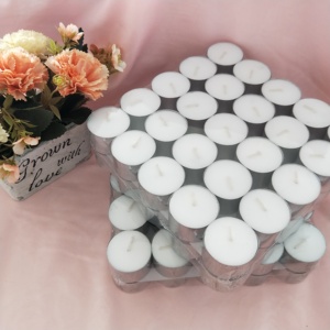 Unscented <span class=keywords><strong>Tea</strong></span> Lights 100/Pkg Bianco Tealight Candele - Product Image 2