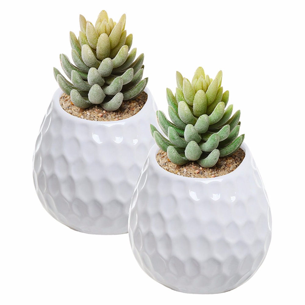 ceramic pots for plants large Vinci Pine Cone Blue Ceramic Planter, Large  Abigails