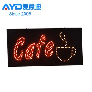 Cheap Price Acrylic LED Sign Board Indoor LED Cafe Sign Board With animated