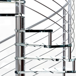 Escadas Espirais de Vidro para Uso em Sótão / Escada Helicoidal para Design Interno - Product Image 6