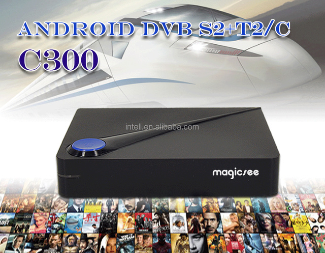 INTEK DVB !! S2 DVB T2 Amlogic S905d Android 7.1 Tv Box C300 Android Dvb 4k Android Tv Box Digital Decoder Compare K1 PLUS