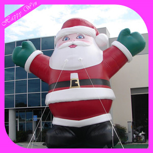 Grande babbo natale gonfiabile commovente gigante adorabile commerciale di babbo natale per le decorazioni - Product Image 3