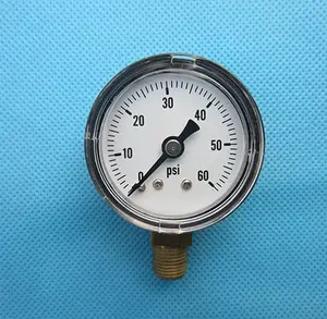 Kraftstoff 0-10 Bar Gas Freon Manometer Feuer-feuerlöscher Feuerlöscher Hydraulische Bagger Öl Manometer