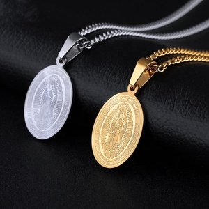 MECYLIFE chapados en oro católica medalla collar <span class=keywords><strong>de</strong></span> <span class=keywords><strong>Nuestra</strong></span> <span class=keywords><strong>Señora</strong></span> <span class=keywords><strong>de</strong></span> <span class=keywords><strong>Guadalupe</strong></span>, colgante religioso - Product Image 6