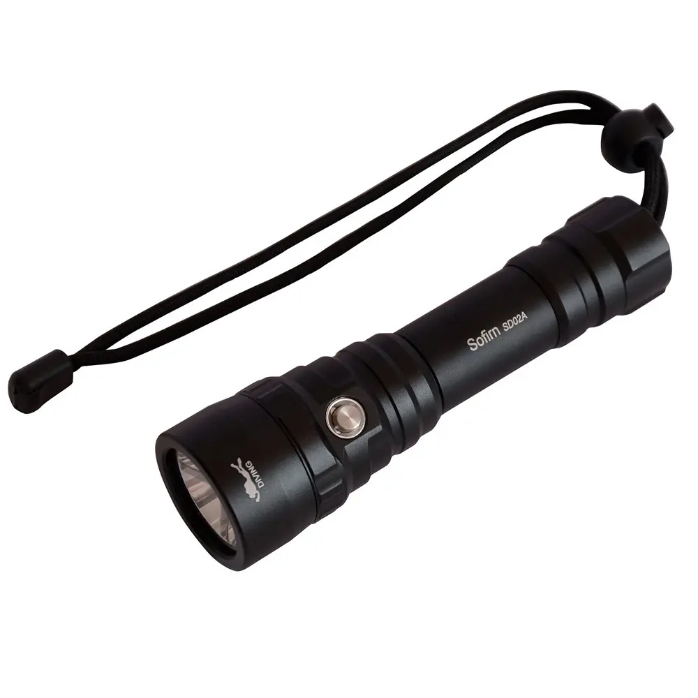 Senter Scuba Diving, Senter Menyelam Profesional, 18650, Lampu Selam Kuat, XPL, Lampu LED, Senter Bawah Air