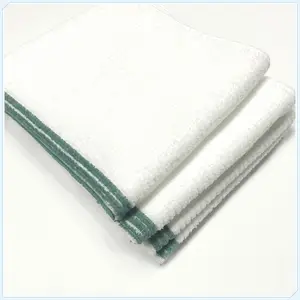 White color strip microfiber cleaning cloth