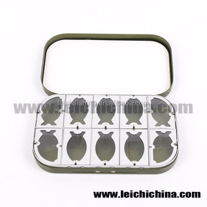 Boîte en aluminium pour la pêche à la mouche, couleur verte, 10 modèles WR - Product Image 4