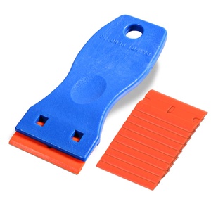 Grattoir à lame de rasoir en plastique à poignée antidérapante, pour le nettoyage des <span class=keywords><strong>verre</strong></span>, nouvel autocollant été - Product Image 1