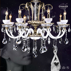 2013 nouvelle <span class=keywords><strong>europe</strong></span> <span class=keywords><strong>en</strong></span> fonte d'aluminium blanc cristal des lustres pour les éclairages etl84168 villa - Product Image 1