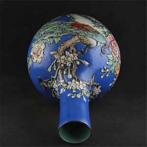 Jingdezhen antico famille rose di porcellana scolpito in <span class=keywords><strong>ceramica</strong></span> <span class=keywords><strong>blu</strong></span> vaso per la raccolta - Product Image 3