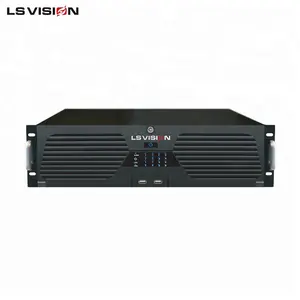 LSVISION H.265 Hi3536 P2P IP Pengawas Video Jaringan 64CH Perekam Video NVR 64 Saluran Mendukung 16 Sata 1 ESATA