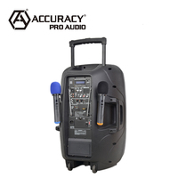 Bocina Activa Amplificada Recargable de 15'' 120W Accuracy Pro Audio PML15AVH con Batería Tipo Trolley