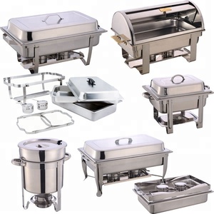 Set Buffet di Lusso in Acciaio Inox Oro Nero Bianco, Attrezzature per Cucina Commerciale e Catering per Hotel - Product Image 5