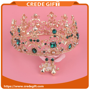 Mode De Mariage Accessoires Pour la Mariée Grand Pageant Strass Couronne De Mariée - Product Image 3