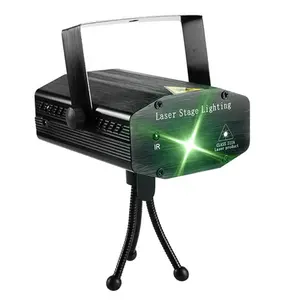 Proyector de luz láser rojo y verde para dj, proyector para espectáculos y fiestas