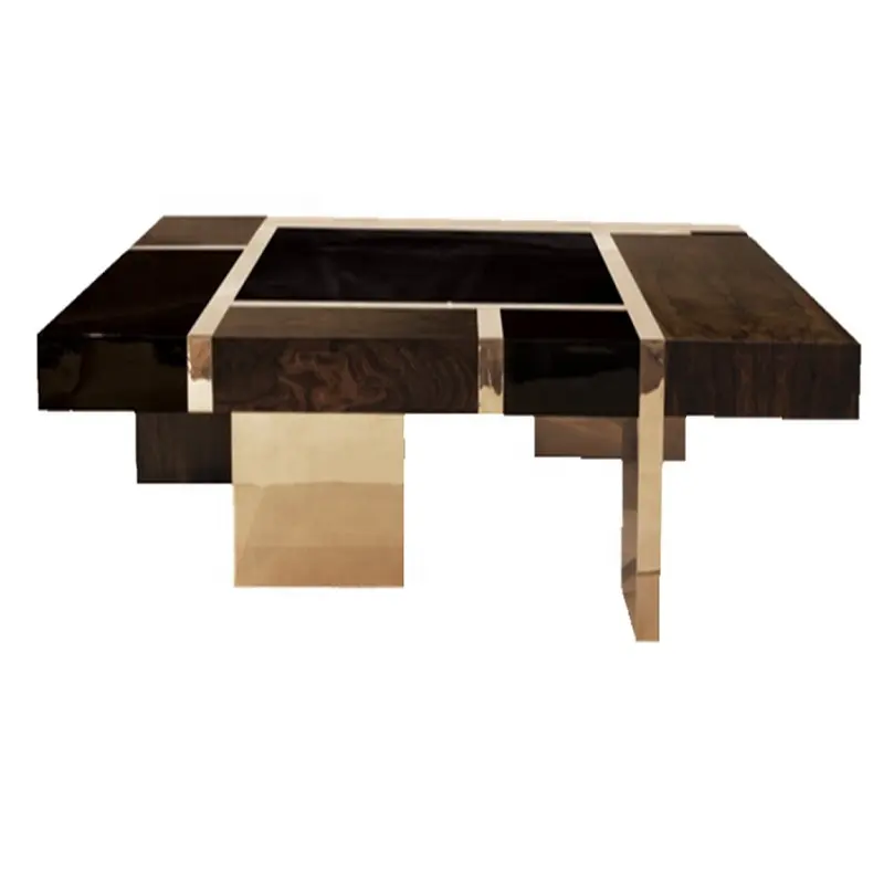 Modern Simple Neoclassical Luxury Tea Table Designer High-end Furniture Hotel Hardware Tea Table