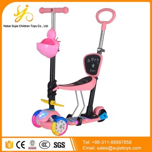 CE aprobó 3 rueda freno de mano niños kick scooter/niños BMX pedal kick scooter/niños juguete scooter braza Coche - Product Image 2