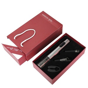 Kit de accesorios para vino SUNWAY 2019, abridor de botellas de vino eléctrico promocional, juego de regalo con logotipo de tapón vertedor - Product Image 2