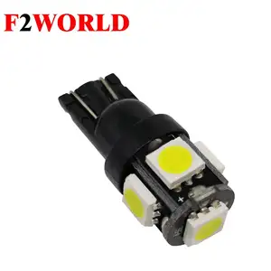 T10 Socket W5W 194 168 5050 5 SMD Witte LED Auto Interieur Licht DC 12 V Auto licence plate lamp led Dome Lampen