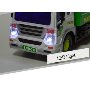 Di Vendita caldo 1:16 di Plastica di Pulizia Del Veicolo Attrito Powered <span class=keywords><strong>Camion</strong></span> <span class=keywords><strong>Della</strong></span> <span class=keywords><strong>Spazzatura</strong></span> Giocattolo con Luce e Musica e cestino per i bambini - Product Image 6