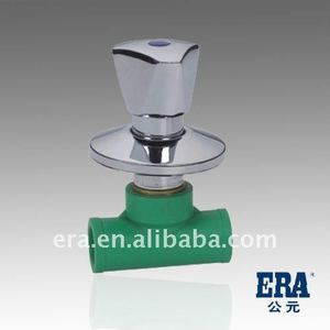 Tubo e raccordi PPR di alta qualità, valvola di arresto I PPR con maniglia cromata per acqua calda - Product Image 2